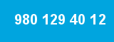 980 129 40 12 980 129 40 12